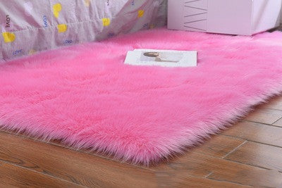 Oval Wool-Like Nordic Rug – Ultra-Soft Faux Fur Comfort