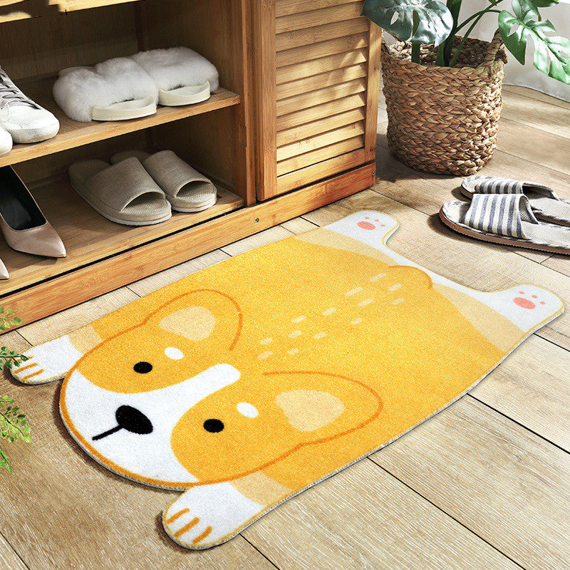 Cute Corgi Shiba Inu Doormat — Soft Anti-Slip Rug