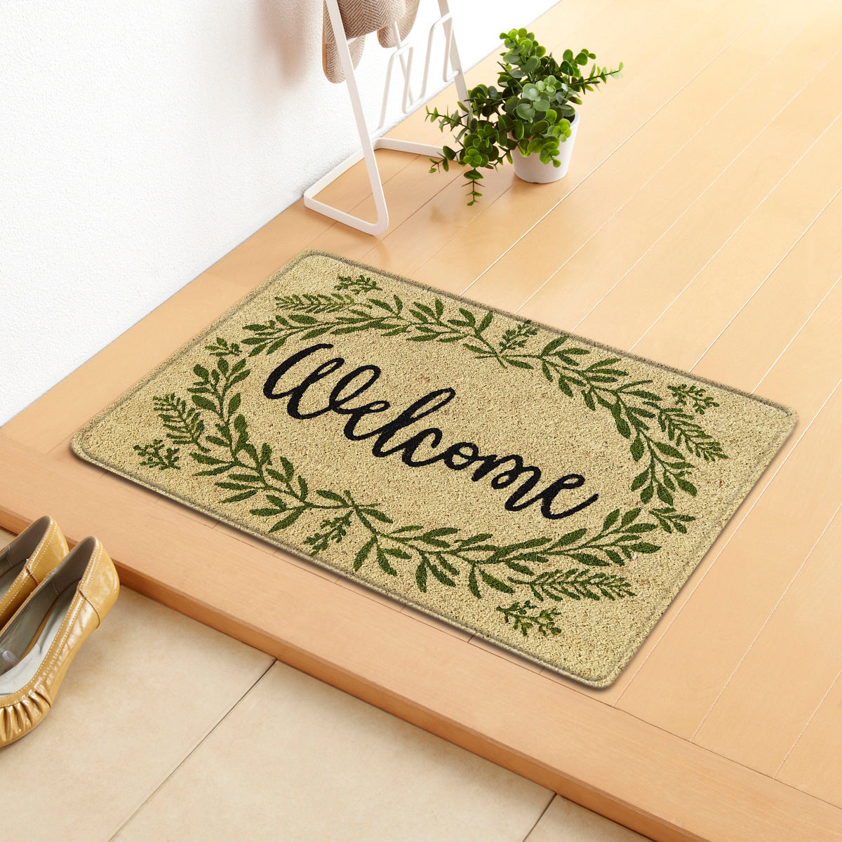 Cute Paw Print Doormat — Machine-Washable Entry Rug