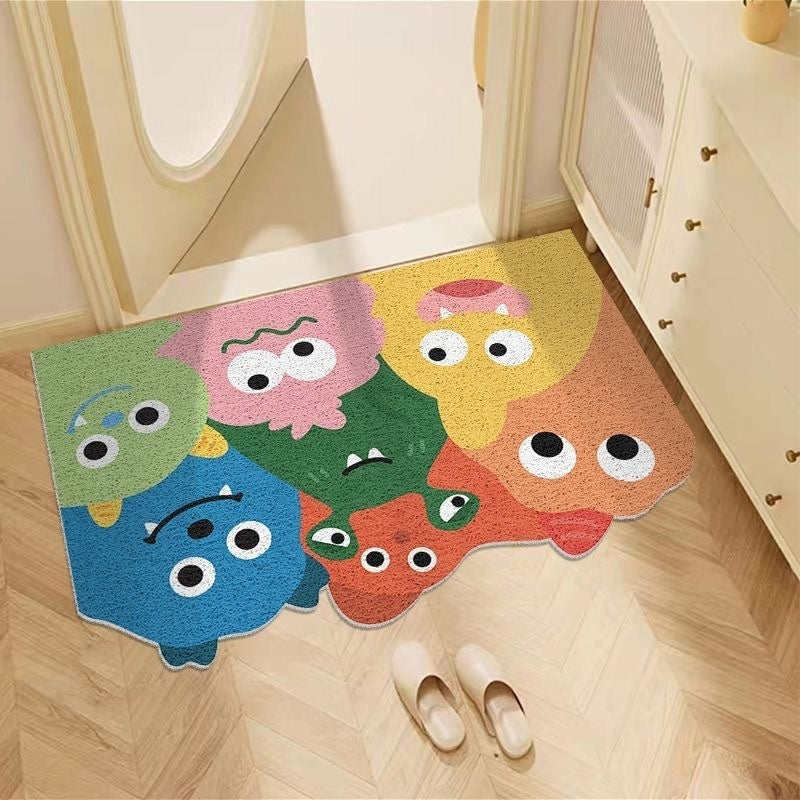 Cute Cartoon Pets Welcome Rug — Colorful Anti-Slip Floor Mat