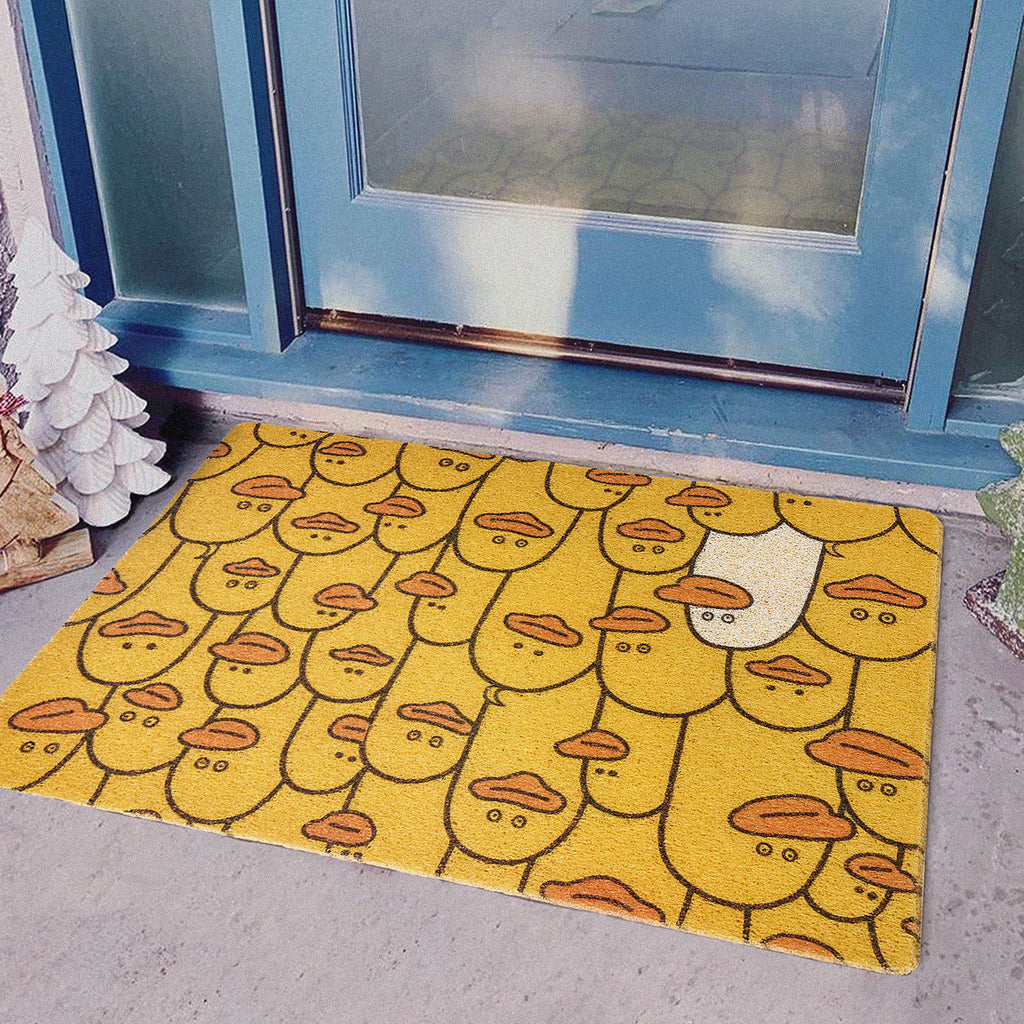 Cute Cartoon Duck Doormat — Soft Crystal Velvet Non-Slip Mat