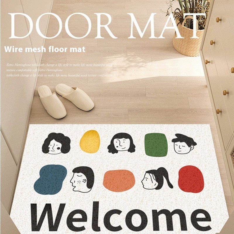 Cute Cartoon Pets Welcome Rug — Colorful Anti-Slip Floor Mat