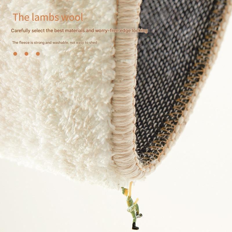 Fruit-Shaped Plush Rug — Banana, Cherry, Eggplant & Watermelon Carpet