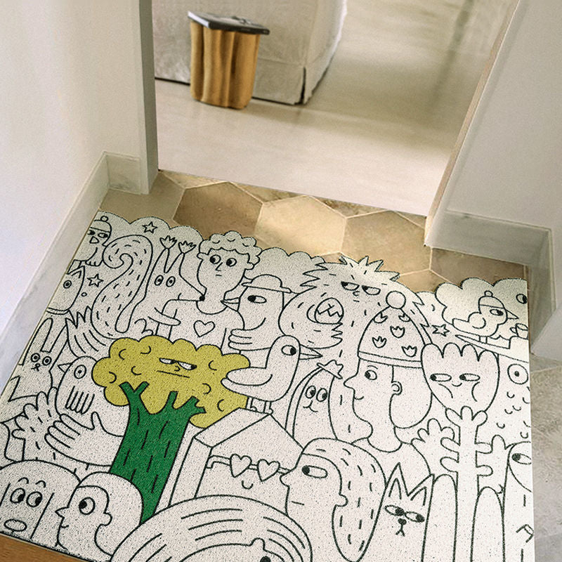 Cute Cartoon Duck Doormat — Soft Crystal Velvet Non-Slip Mat