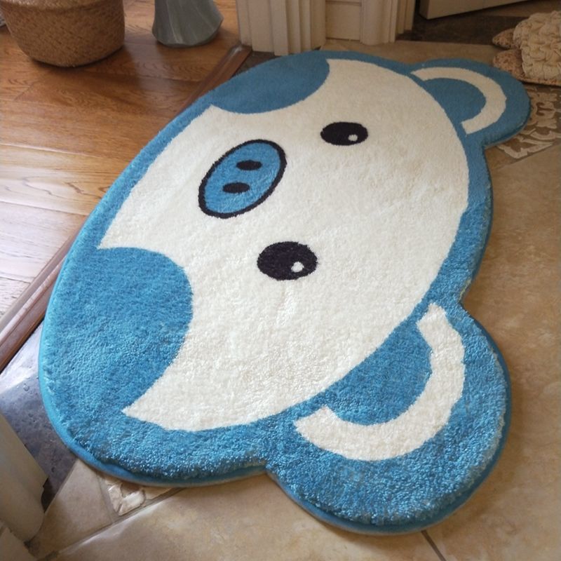 Cute Animal Doormat — Cat & Pig Plush Non-Slip Rug