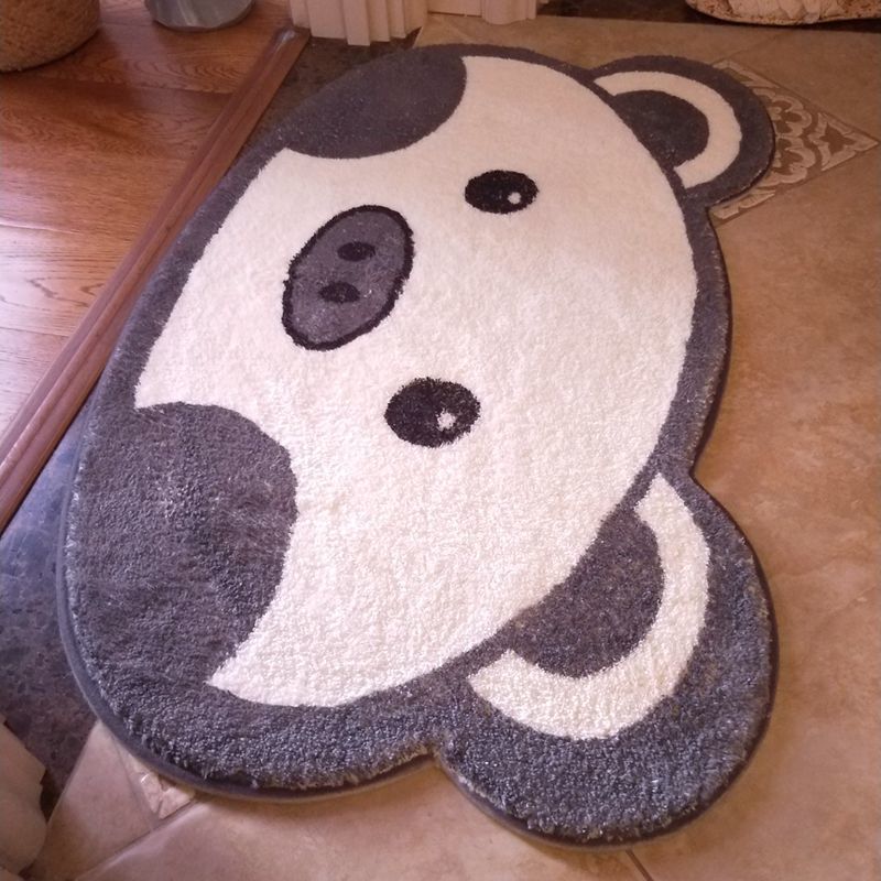 Cute Animal Doormat — Cat & Pig Plush Non-Slip Rug